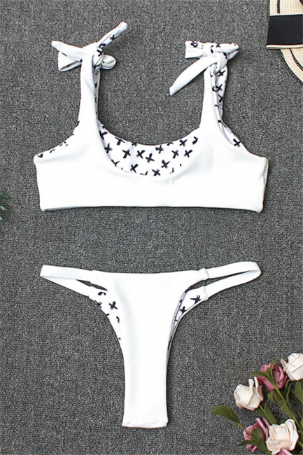 Mini Bandage Two-piece High Waist Biniki Swimsuits