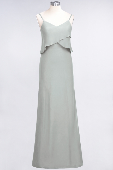 Elegant Halter Chiffon Long Bridesmaid Dress BM1576