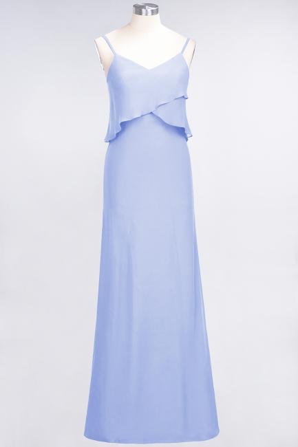 Elegant Halter Chiffon Long Bridesmaid Dress BM1576