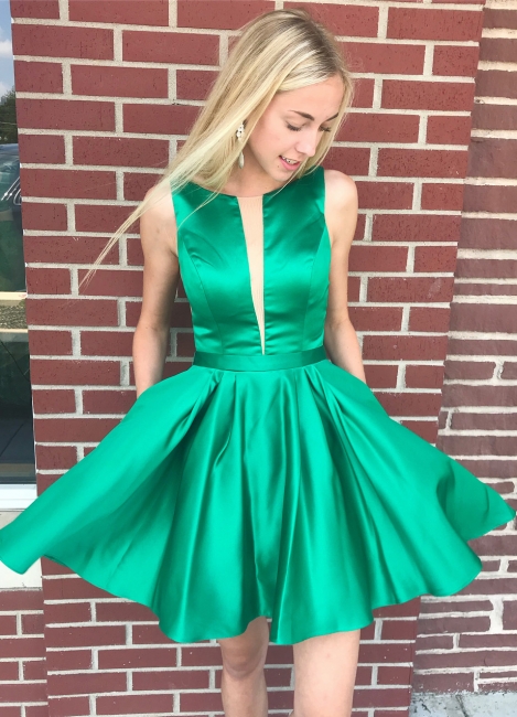 Sexy V-Neck Straps Homecoming Dress