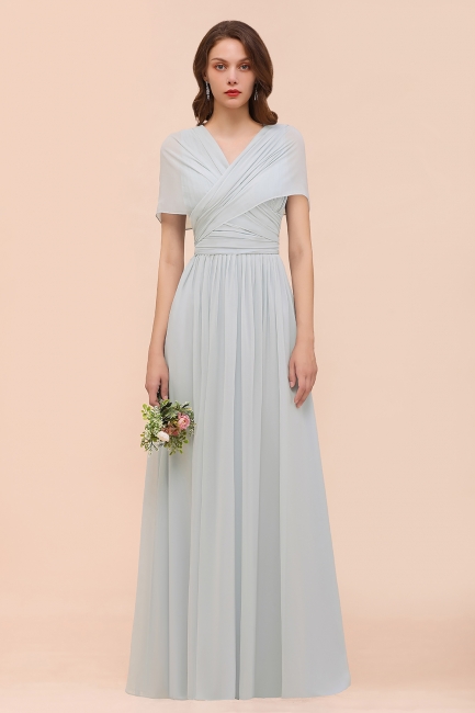 Infinity Bridesmaid Dress Soft Chiffon Aline Wedding Guest Dress Floor Length Prom Dress