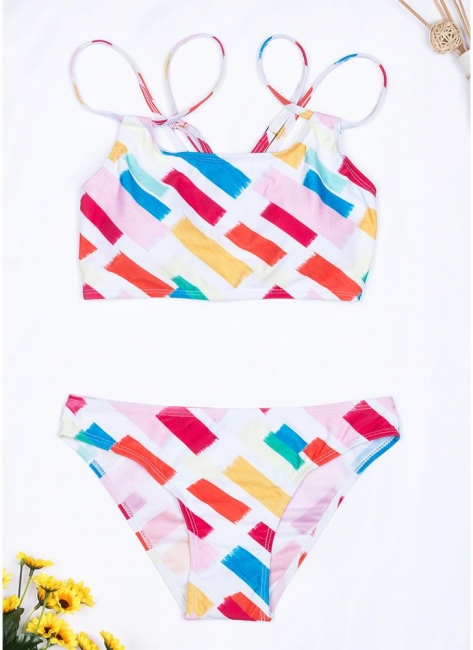 Womens Print Bikini Set Spaghetti Strap Push Up Padded Swimsuit Bathing Suit Swimsuit