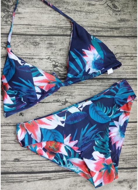 Women Jungle Print Bikini Set UK Summer Beach Bathing Suit UK Tank Top Bathing Suit UK