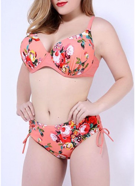 Women Big Floral Bikini Set UK Bathing Suit UK Underwire Bodycon Swimsuits UK Bathing Suit UK