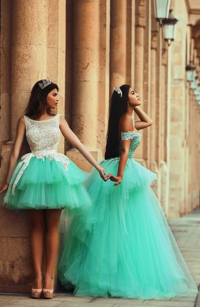 A-Line Lace Tiered Tulle  Short Party Dress Gorgeous Custom Made homecoming Dresses