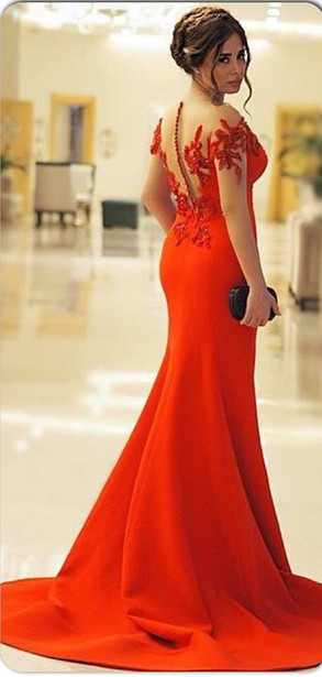 New Arrival Mermaid Sweep Train Evening Gown with Beadings Sexy Lace Formal Occasion Dress