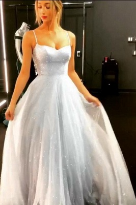 Sparkly Trendy Backless Dress Quality Tulle Floor Length Prom Dresses |  Long Evening Gowns on Sale | Suzhou UK Online Shop_3
