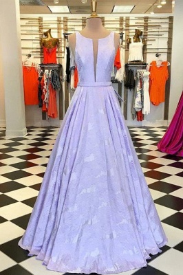 Glamorous Lace Jewel Prom Dresses | Ruffles Keyhole Sleeveless Evening Dresses_2