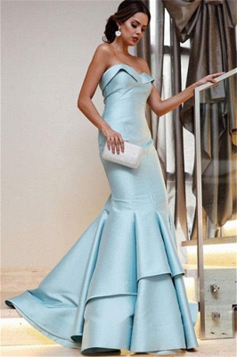 Sequin Ruffle Sweetheart Prom Dresses |  Sexy Mermaid Sleeveless Evening Dresses_2