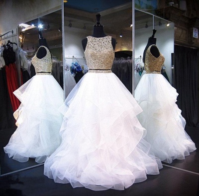 Lace Ruffle Ribbon Prom Dresses | Tulle  Sleeveless Evening Dresses_2