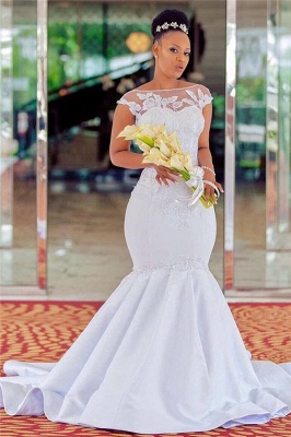 Mermaid Jewel Lace Appliques Wedding Dresses | Bridal Gowns On Sale_1