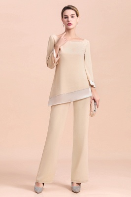 Long Sleeves Mother of the Bride Dress Jumpsuit for Wedding Party Wear_8