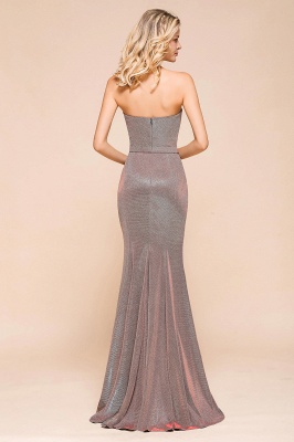 Stunning Strapless Stormy Prom Dresses  High Slit Formal Dresses Online_3