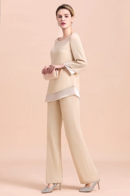 Long Sleeves Mother of the Bride Dress Jumpsuit for Wedding Party Wear_5
