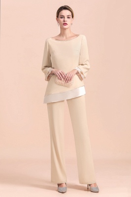 Long Sleeves Mother of the Bride Dress Jumpsuit for Wedding Party Wear_6