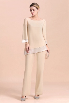 Long Sleeves Mother of the Bride Dress Jumpsuit for Wedding Party Wear_2