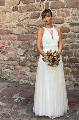 Simple Lace Sheath Dresses Wedding Dresses