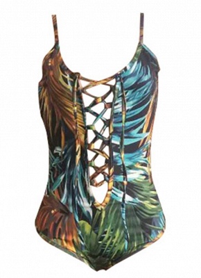 Printed Lace Up Bathing Suit UK Cover-Up_5