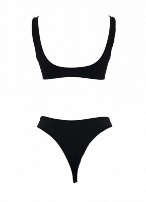 Hot Solid Color Bodycon Skimpy Women's Bikini Set UK_6