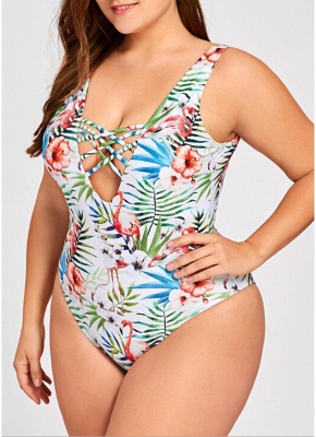 Women Big One-Piece Swimsuits UK Lace-Up Sexy Backless Wireless Bathing Suit UKs Beach Wear_4