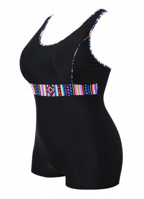 Plus Size Printed Sports Swimsuit_9