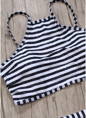 Hot Women Brazilian Bikini Set UK Bathing Suit UK Stripe Printed Swimsuits UK Cut Out Bodycon Padded Beach Wear Bathing Suit UK_6