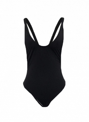 Plunge V Sexy Open Back One Piece Swimsuit_5