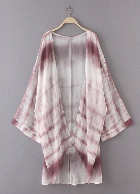 Women Chiffon Kimono Cardigan Beach Cover Up_5