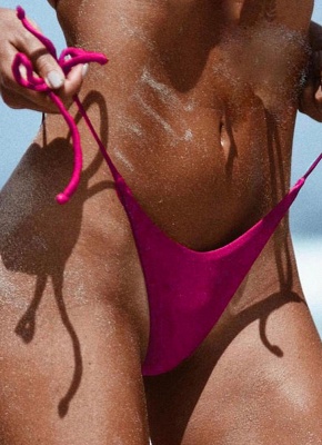 V-Shape Bikini UK Bottom Tie Side Swim Brief Brazilian Panties_2