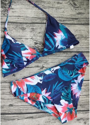 Women Jungle Print Bikini Set UK Summer Beach Bathing Suit UK Tank Top Bathing Suit UK_1