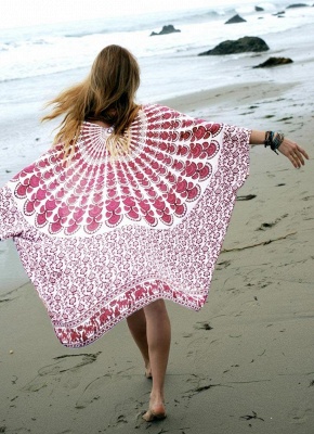 Women Chiffon Beach Kimono_1