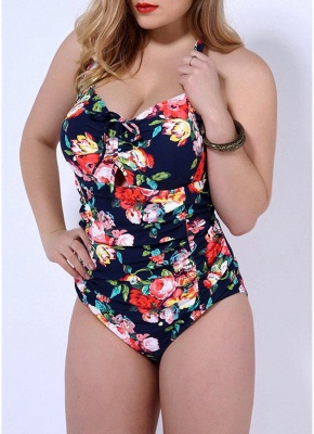 Women Big One Piece Bathing Suit UK Floral Underwire Push Up Swimsuits UK Bathing Suit UK_2