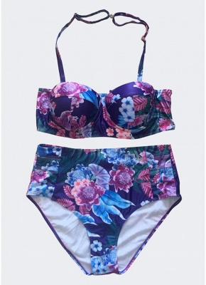 Floral Print Two Piece Swimsuit_4