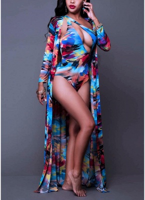 Women Floral Paint Tank Top Set Bathing Suit UK Beach Cover Up Bathing Suit UKs_1