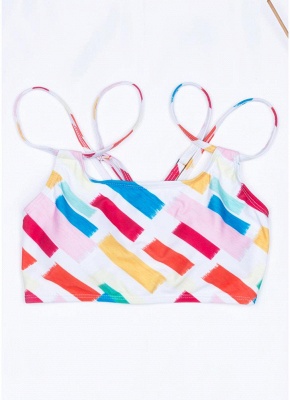 Womens Print Bikini Set Spaghetti Strap Push Up Padded Swimsuit Bathing Suit Swimsuit_4
