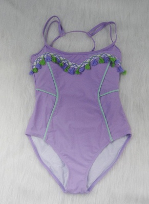 Women One-piece Bathing Suit UK Fringed Tassels Crisscross Bodycon Monokini Swimsuits UK Bathing Suit UK_3