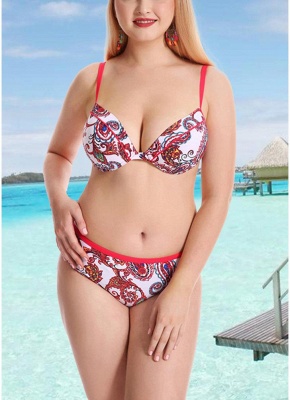 Women Big Swimsuits UK Bikini Set UK Underwire Bathing Suit UK Beach Wear Tank Top_1