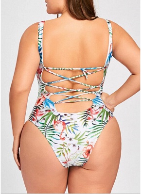 Women Big One-Piece Swimsuits UK Lace-Up Sexy Backless Wireless Bathing Suit UKs Beach Wear_3