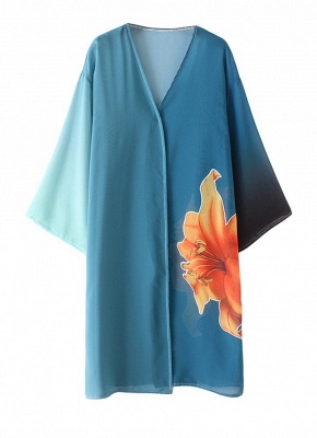Modern Women Chiffon Kimono Cardigan Beachwear_3