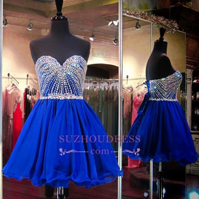 Lace-Up Crystal Sweetheart Blue Mini Homecoming Dresses BA3829_4
