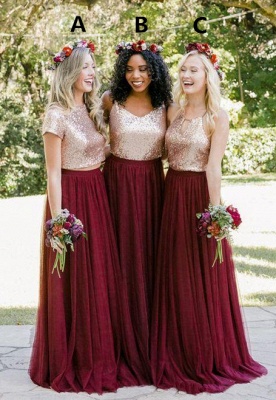 New Series Long Bridesmaids Dresses | Beautiful Sequined Bridesmaids Dresses_1