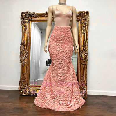Floor Length Evening Gown  Gorgeous Spaghetti Strap Mermaid Prom Dress_5