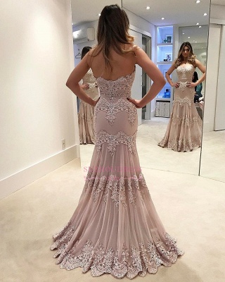 Chic Sweetheart Sleeveless Evening Dress | Open Back Mermaid Prom Dress_3