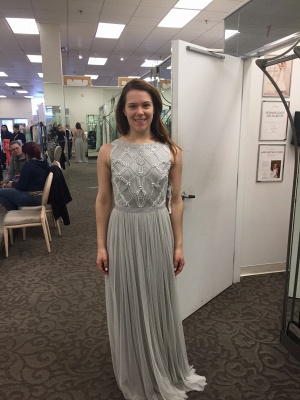 Grey Prom Dresses Beaded Long Evening Dress_3