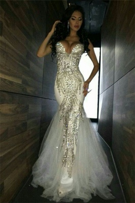 Sweetheart Neckline Prom Dresses  | Crystal Mermaid Evening Dresses Online BA5446_1