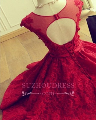 Cap Sleeves Lace Appliques A-Line  Short Homecoming Dresses_4