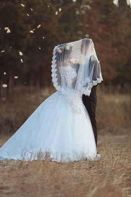 Vintage Bateau Half Sleeve Lace Wedding Dress Latest Custom Made Sweep Train Bridal Gown MH051_4