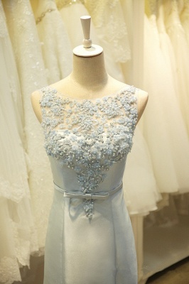 Elegant Lace Mermaid Prom Dress with Beadings New Arrival Bowknot Zipper Formal Occasion Dress_4