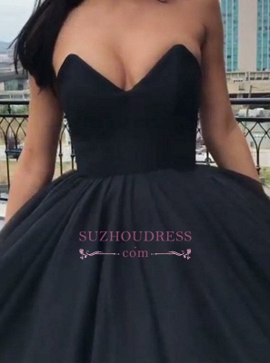 Black Sweetheart Ball-Gown Evening Dresses  | Sleeveless Prom Dresses CD0117_3
