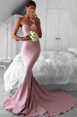 Sexy Sweetheart Pink Evening Dresses  |  Mermaid Long Formal Dresses for Party_1